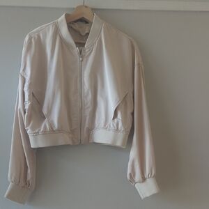 Zara Women's Light Tan Bomber Jacket
